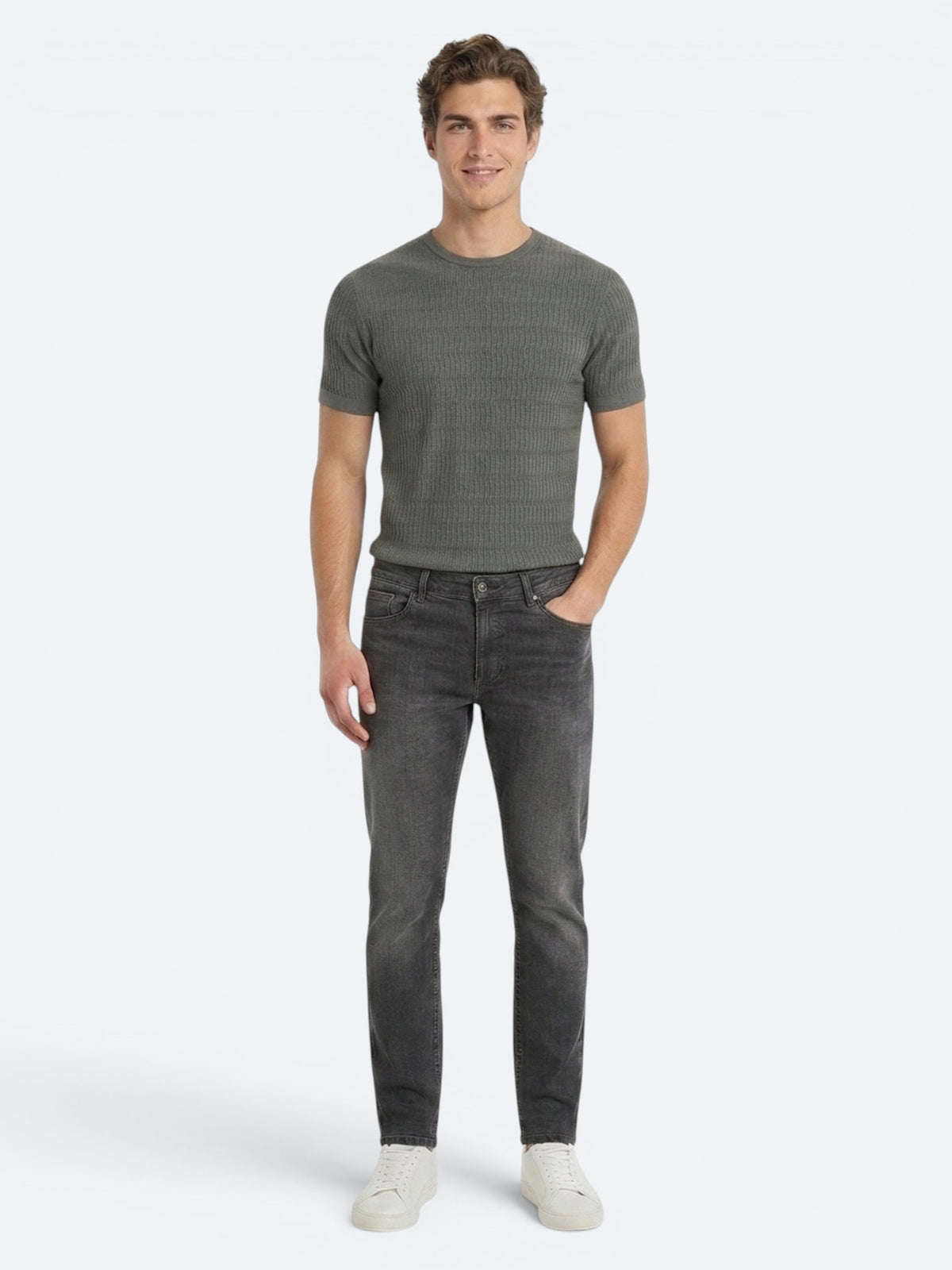 Haki Regular Fit Denim %100 Pamuk Pantolon
