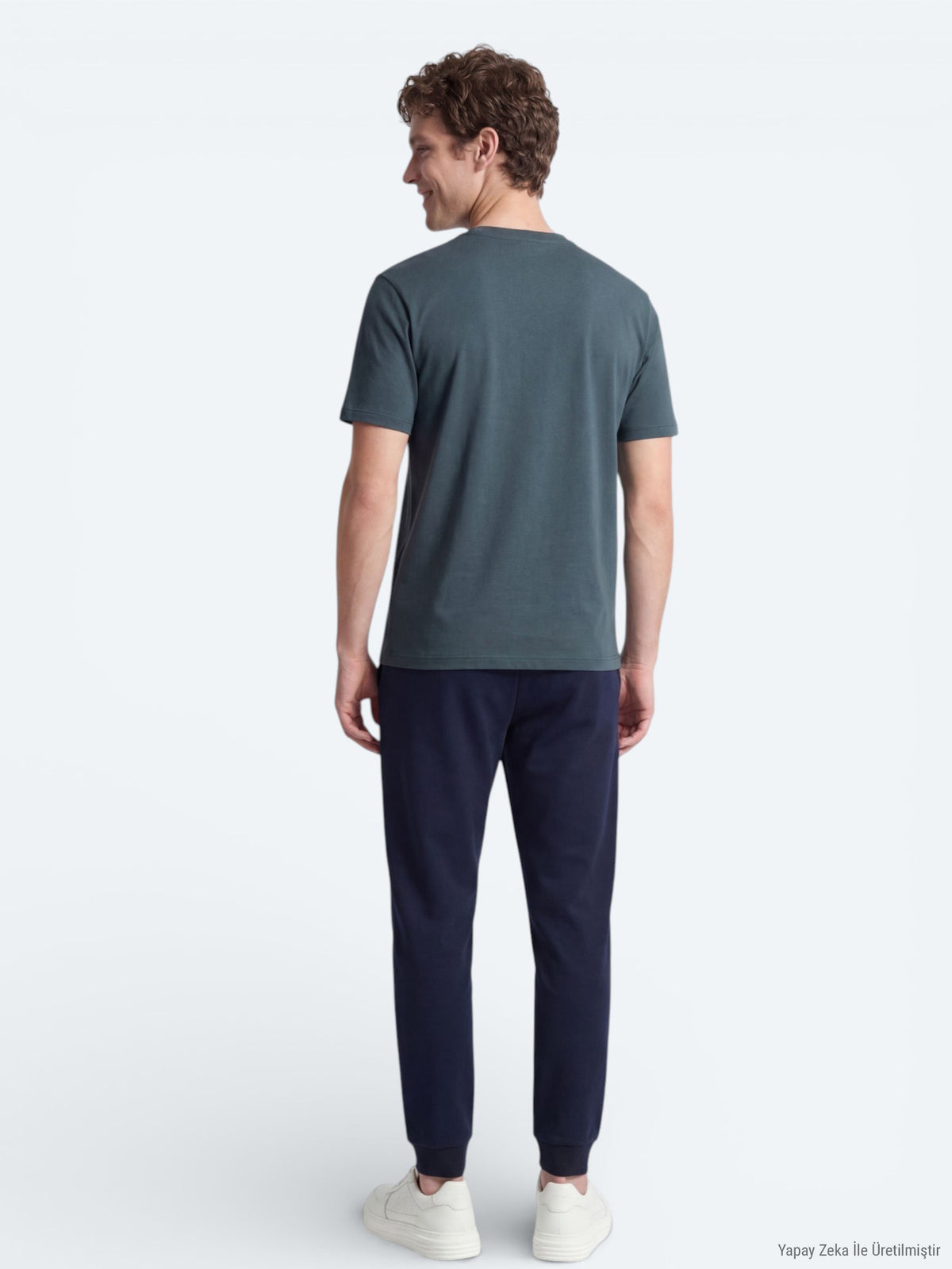 Petrol Düz T-Shirt