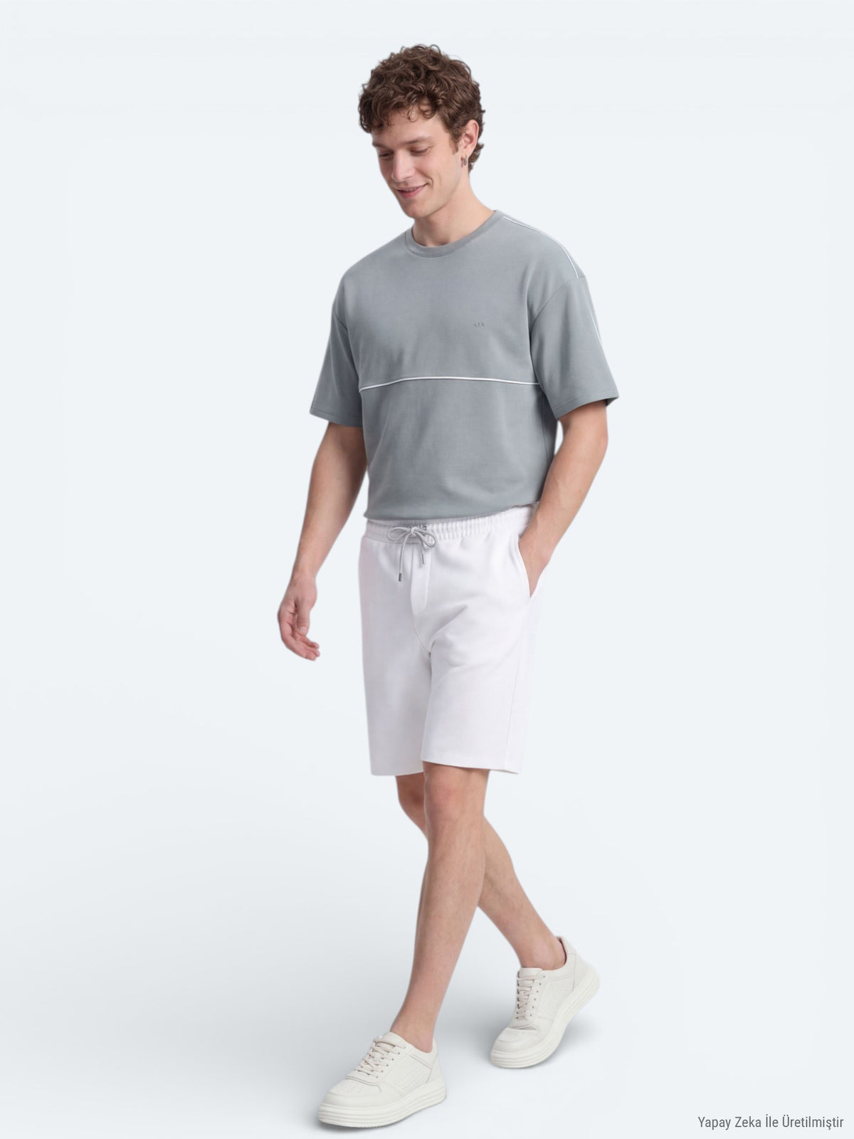 Gri Düz T-Shirt