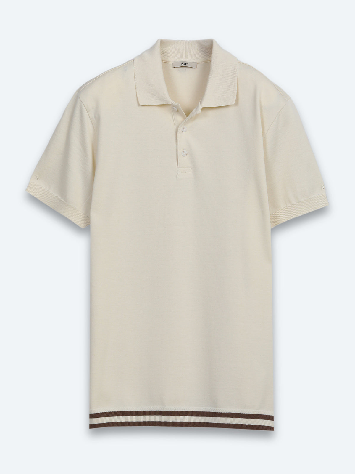 Bej Düz %100 Pamuk T-Shirt
