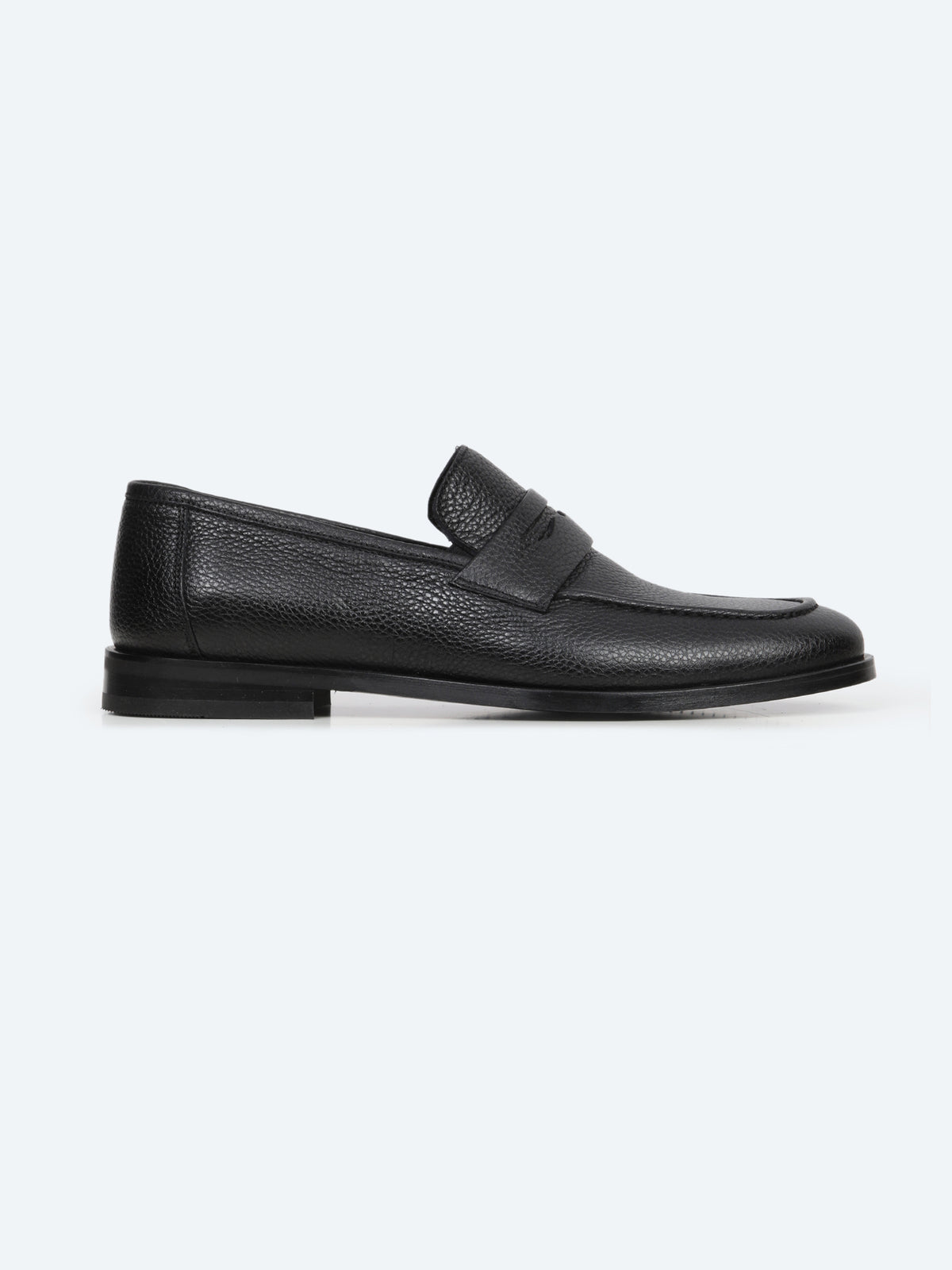 Siyah Deri Klasik Loafer