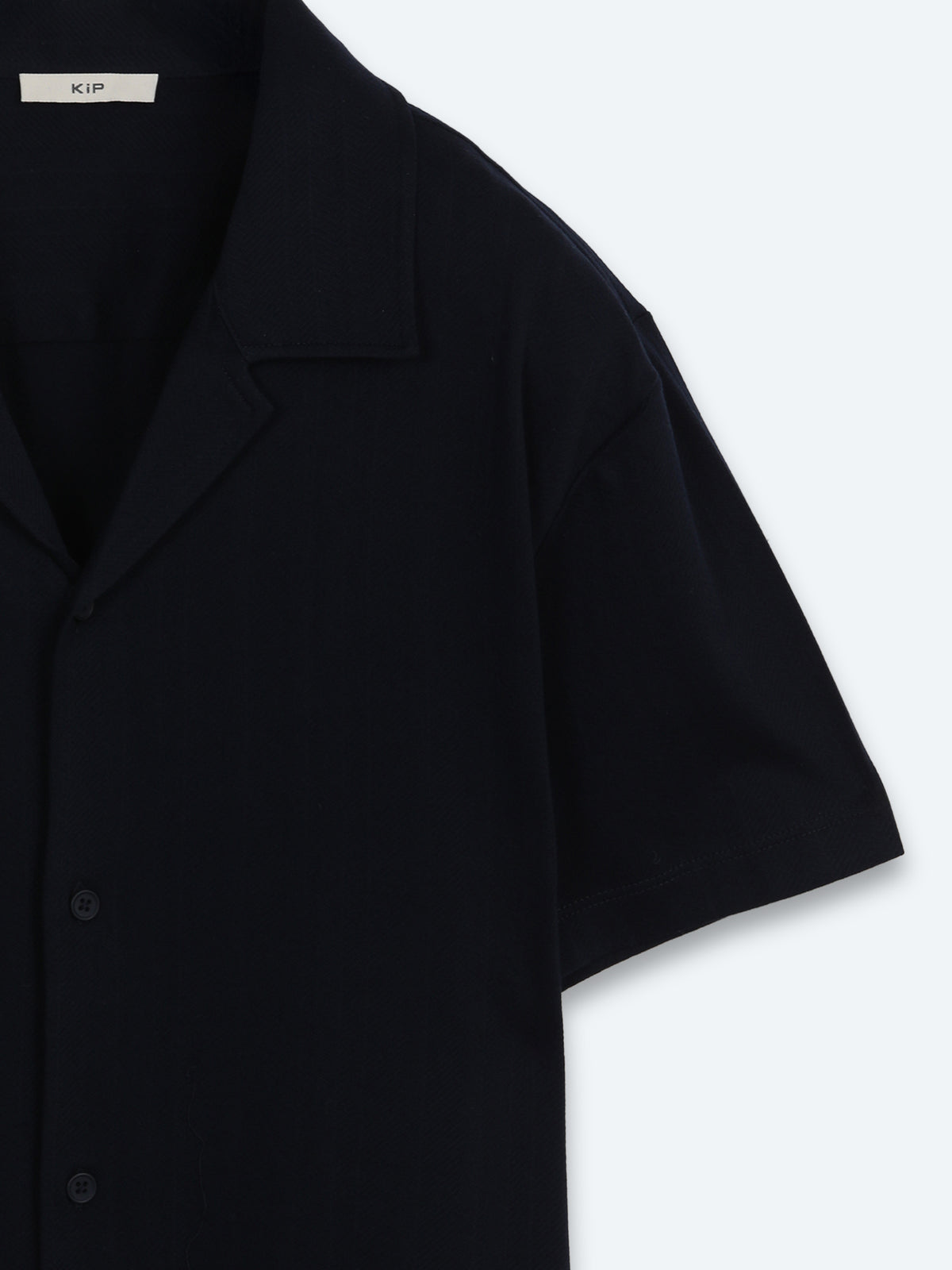 Lacivert Çizgili Regular Fit Kısa Casual %100 Pamuk Gömlek