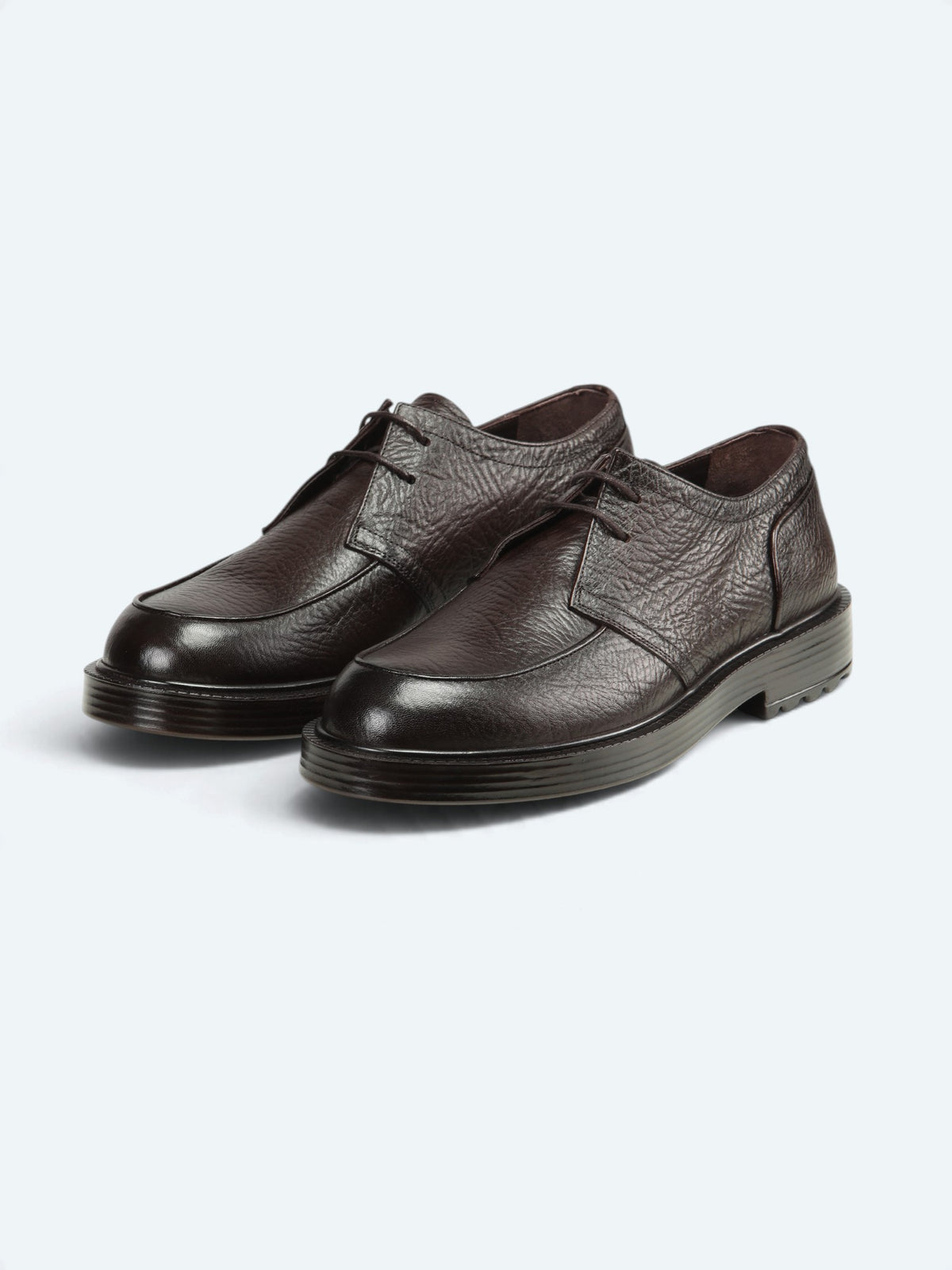 Kahverengi Deri Smart Casual Ayakkabı