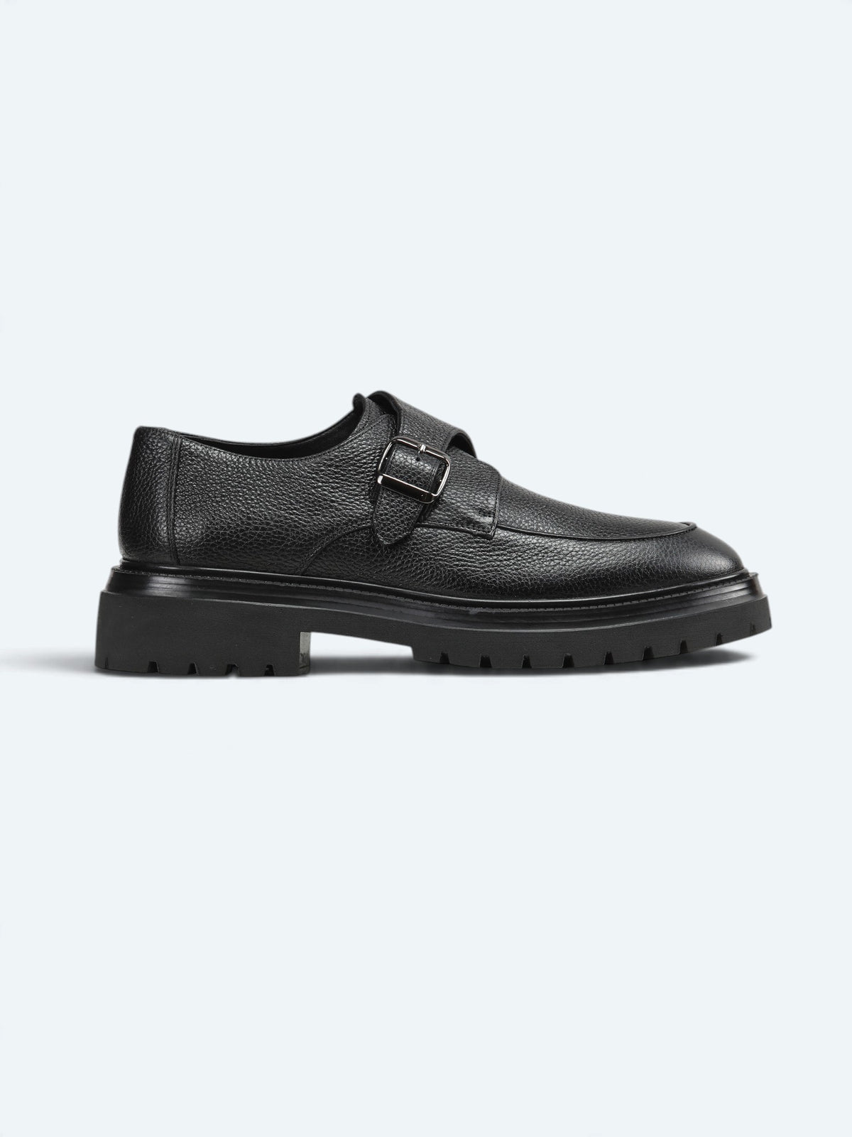 Siyah Deri Smart Casual Ayakkabı