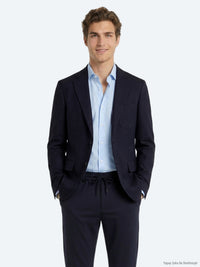 Lacivert Mikro Modern Fit Örme Takım Elbise