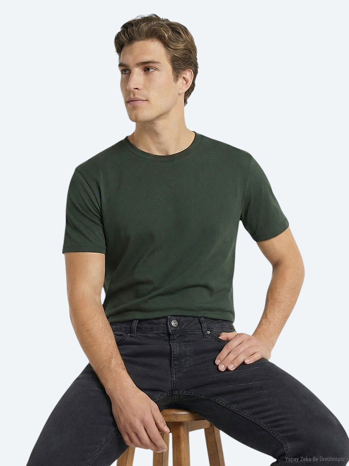 Çok Renkli 5'li Düz %100 Pamuk T-Shirt