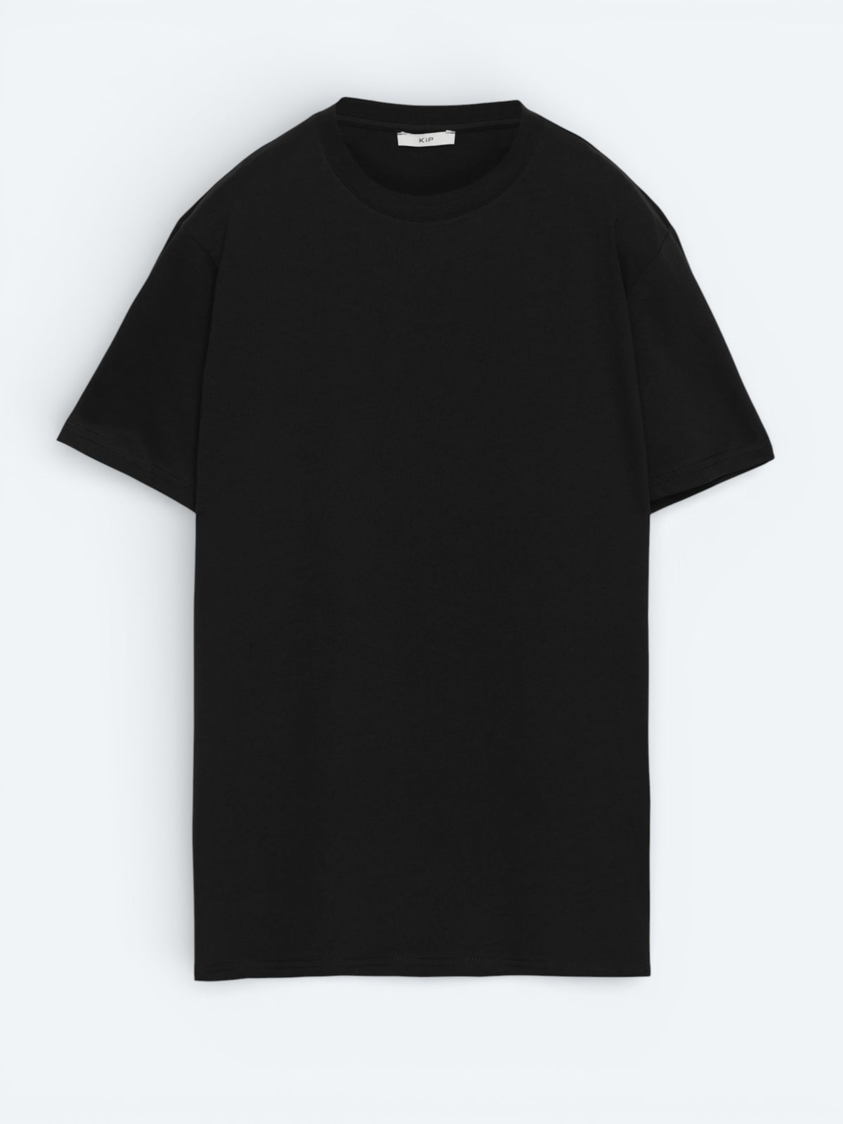 Siyah Düz %100 Pamuk T-Shirt
