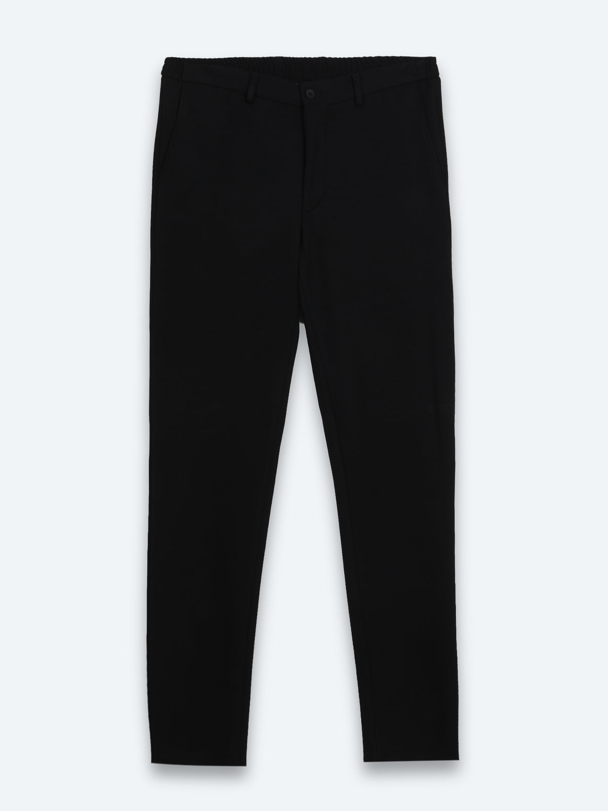 Siyah Çizgili Modern Fit Örme Takım Elbise