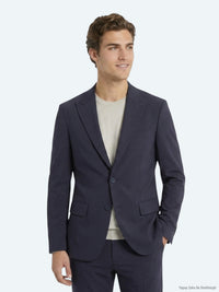 Koyu Gri Düz Modern Fit Örme Takım Elbise