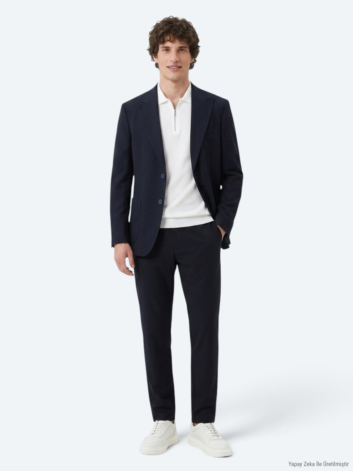 Lacivert Düz Modern Fit Takım Elbise