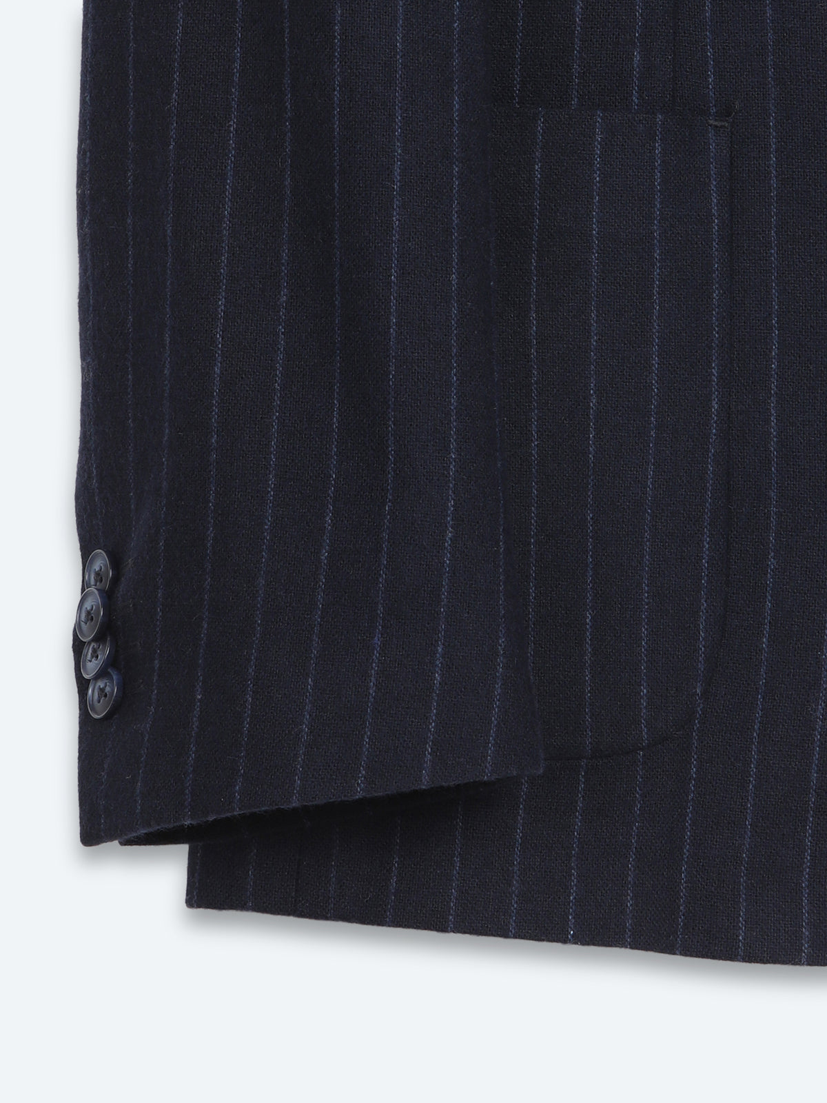Lacivert Modern Fit Yün Karışımlı Ceket
