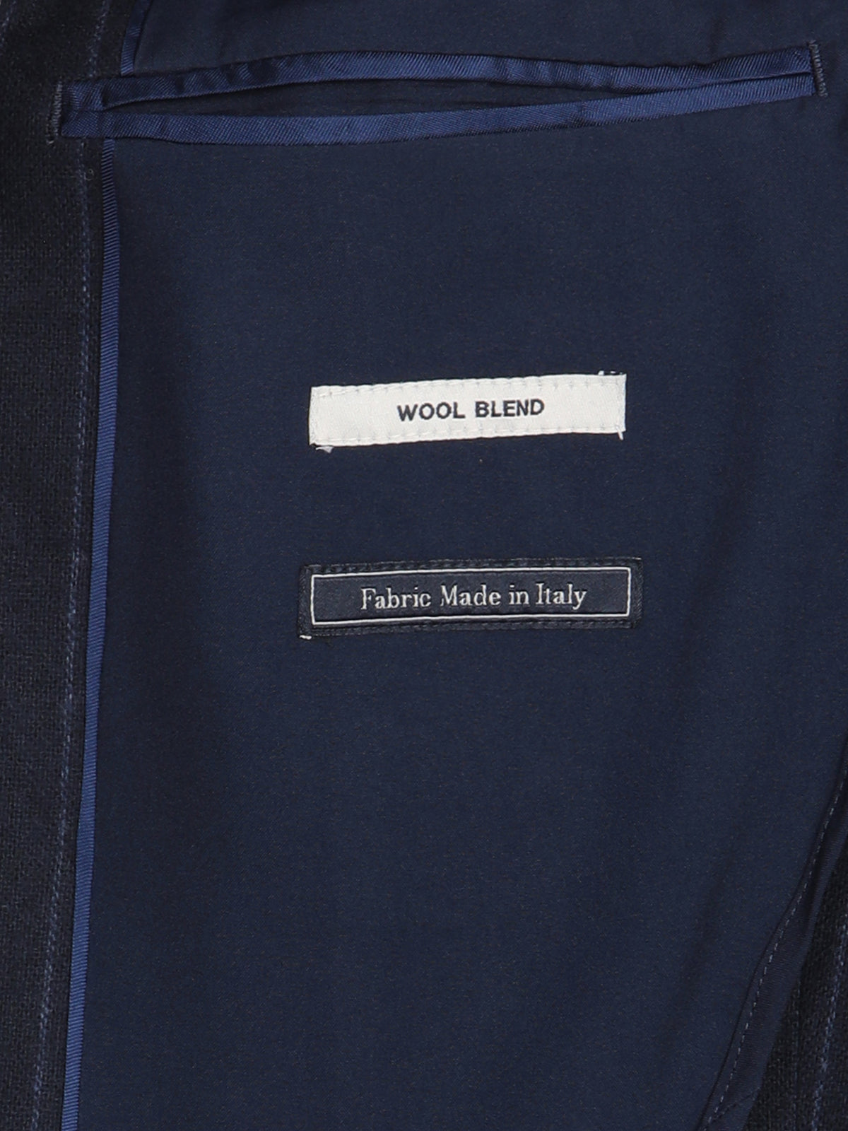 Lacivert Modern Fit Yün Karışımlı Ceket