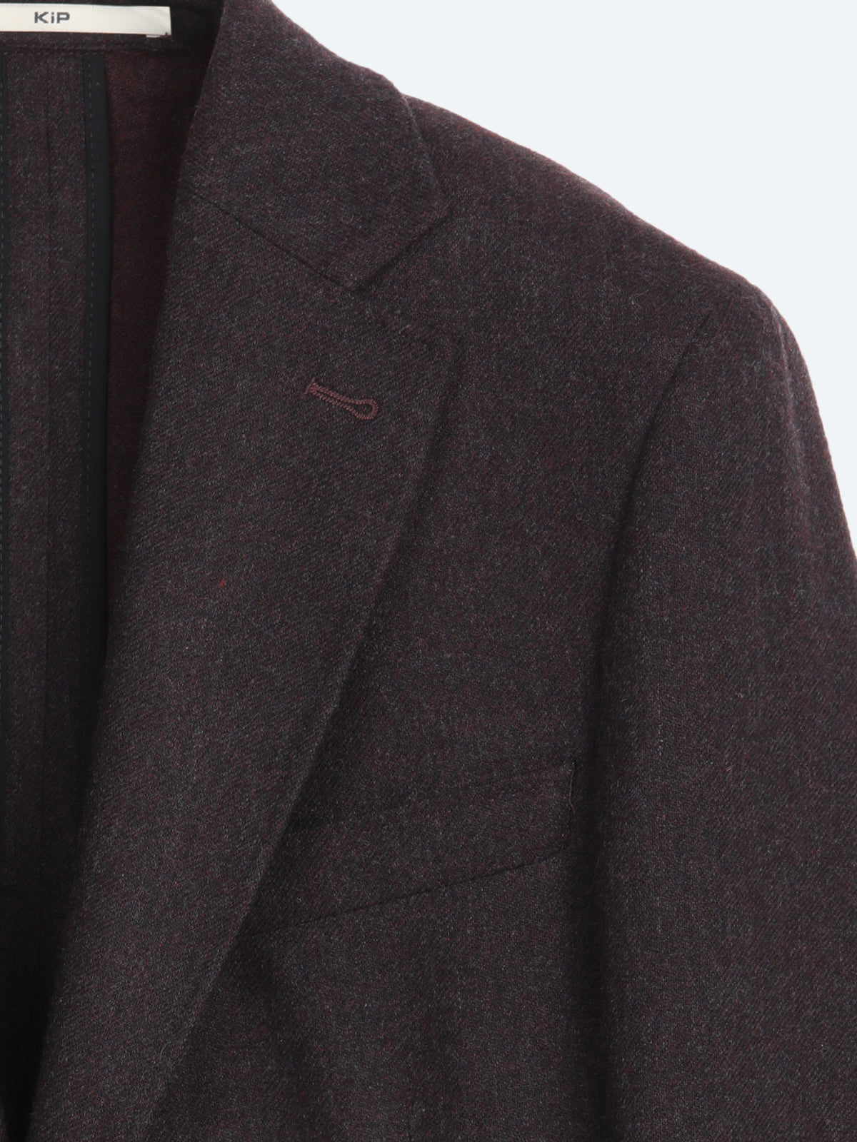Bordo Regular Fit Yün Karışımlı Örme Ceket