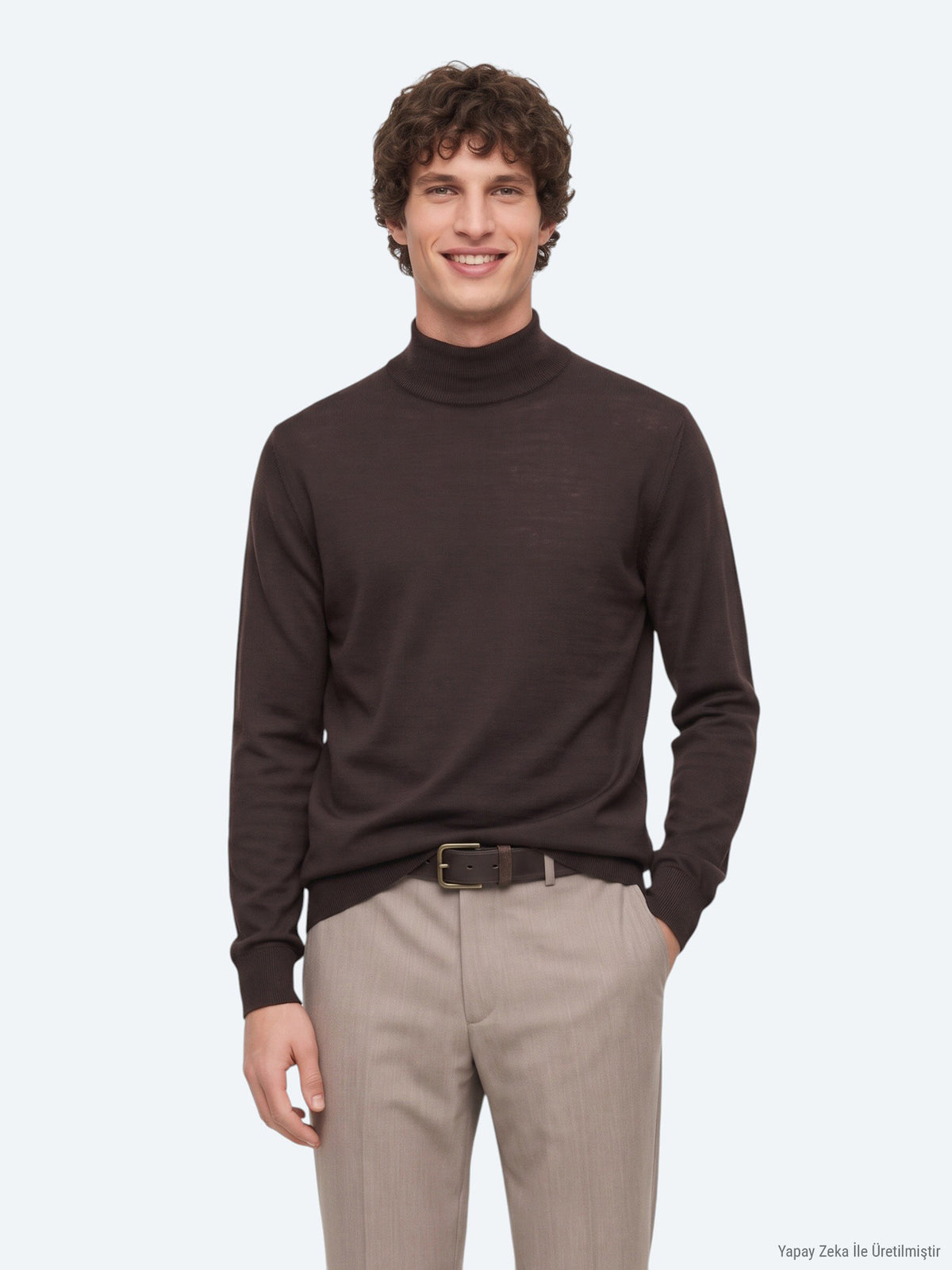 Brown Knitwear Sweatshirt