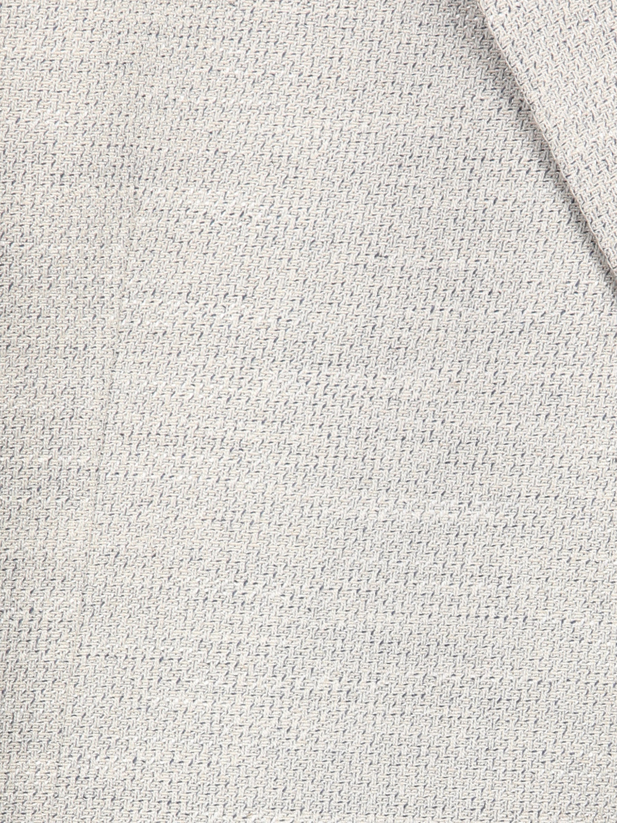 Bej Desenli Modern Fit Keten Karışımlı Ceket