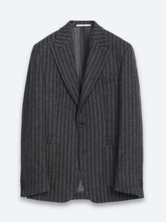 Antrasit Modern Fit Yün Karışımlı Ceket