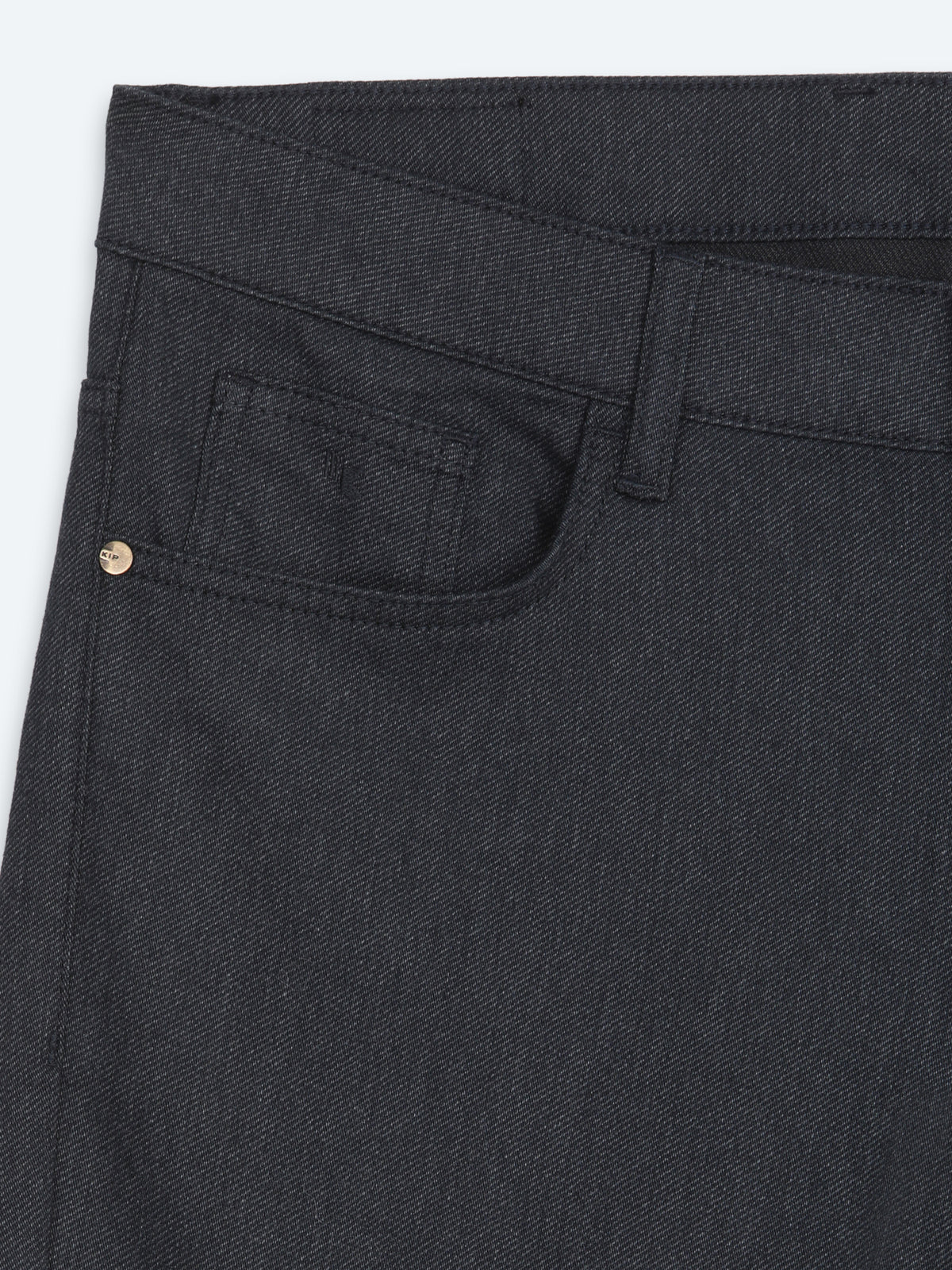 Lacivert Düz Dokuma Slim Fit Spor Pamuk Karışımlı Pantolon