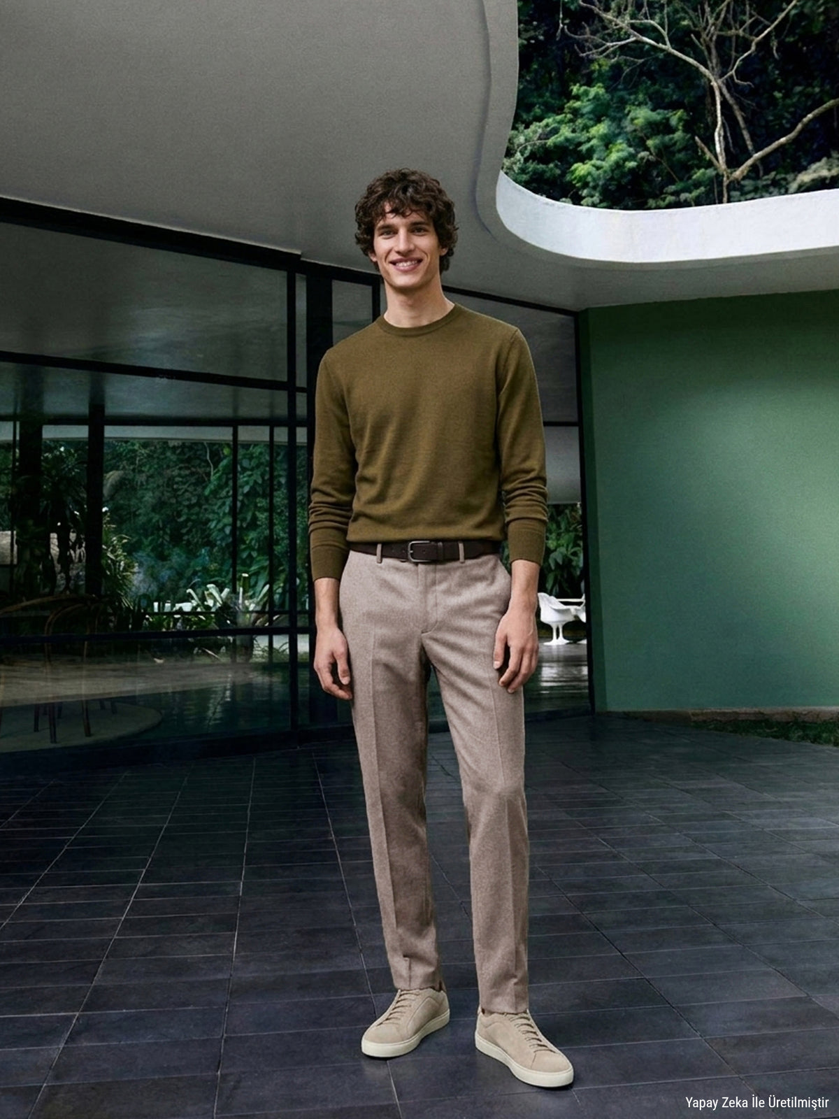 Vizon Düz Dokuma Fitted Fit Klasik Pantolon