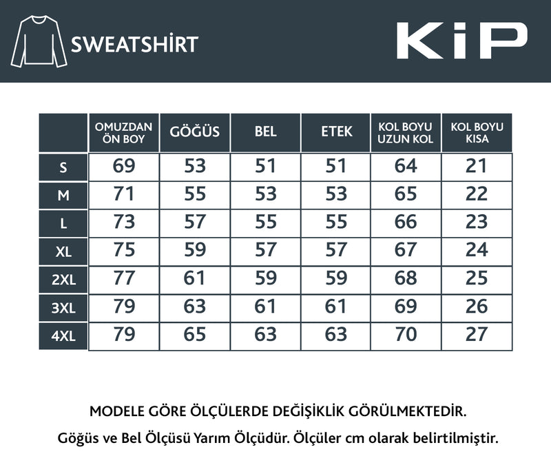 Beden Tablosu - Sweatshirt