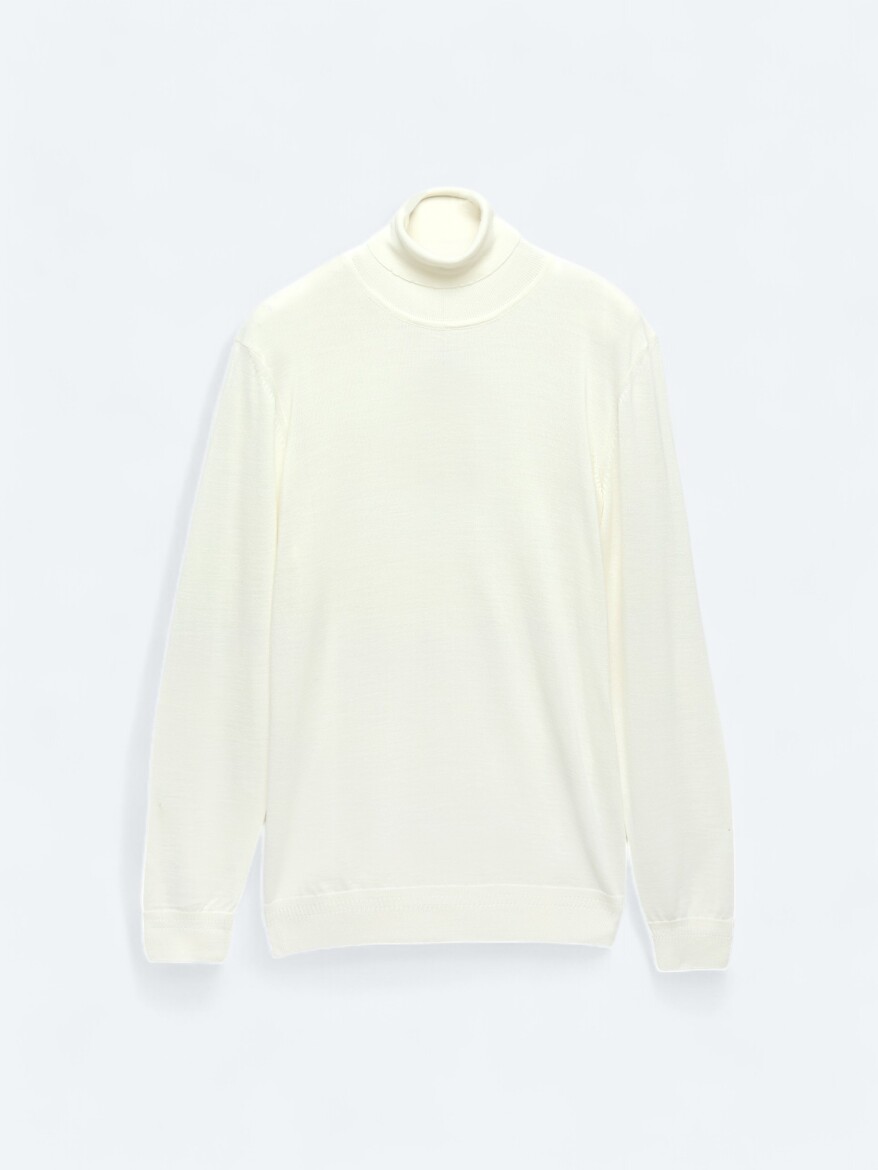 Ecru Knitwear Sweatshirt - 7