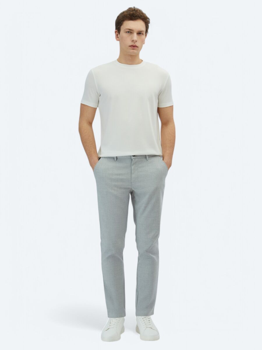 Ecru Plain T-Shirt - 2