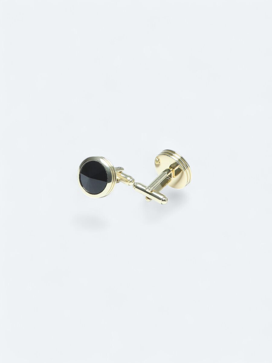 Gold Brass Cuff Link - 2