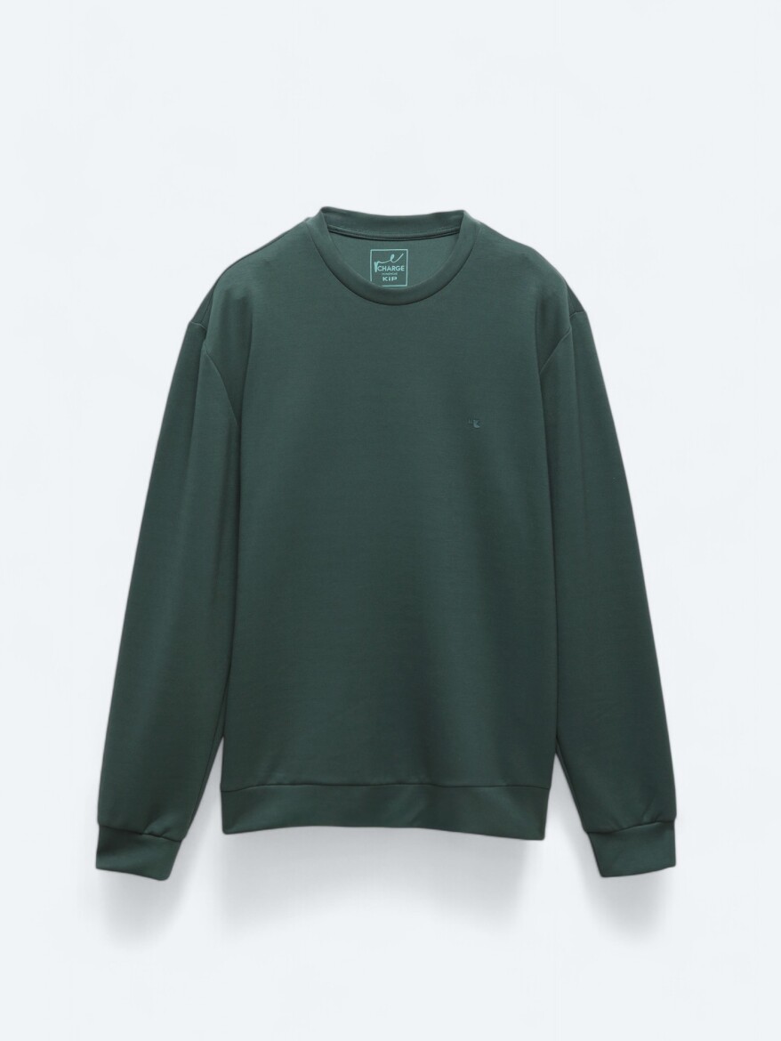 Green Crew Neck Sweatshirt - 7