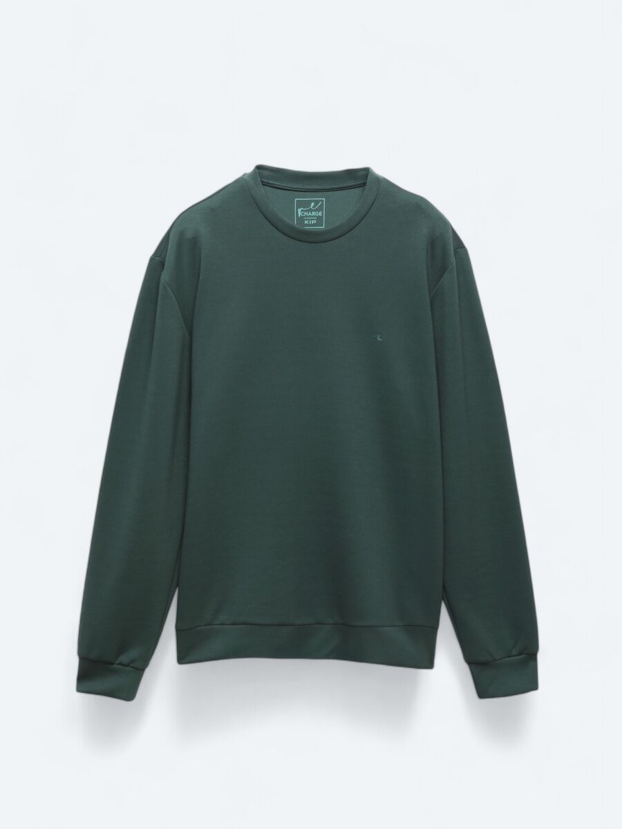 Green Crew Neck Sweatshirt - 7