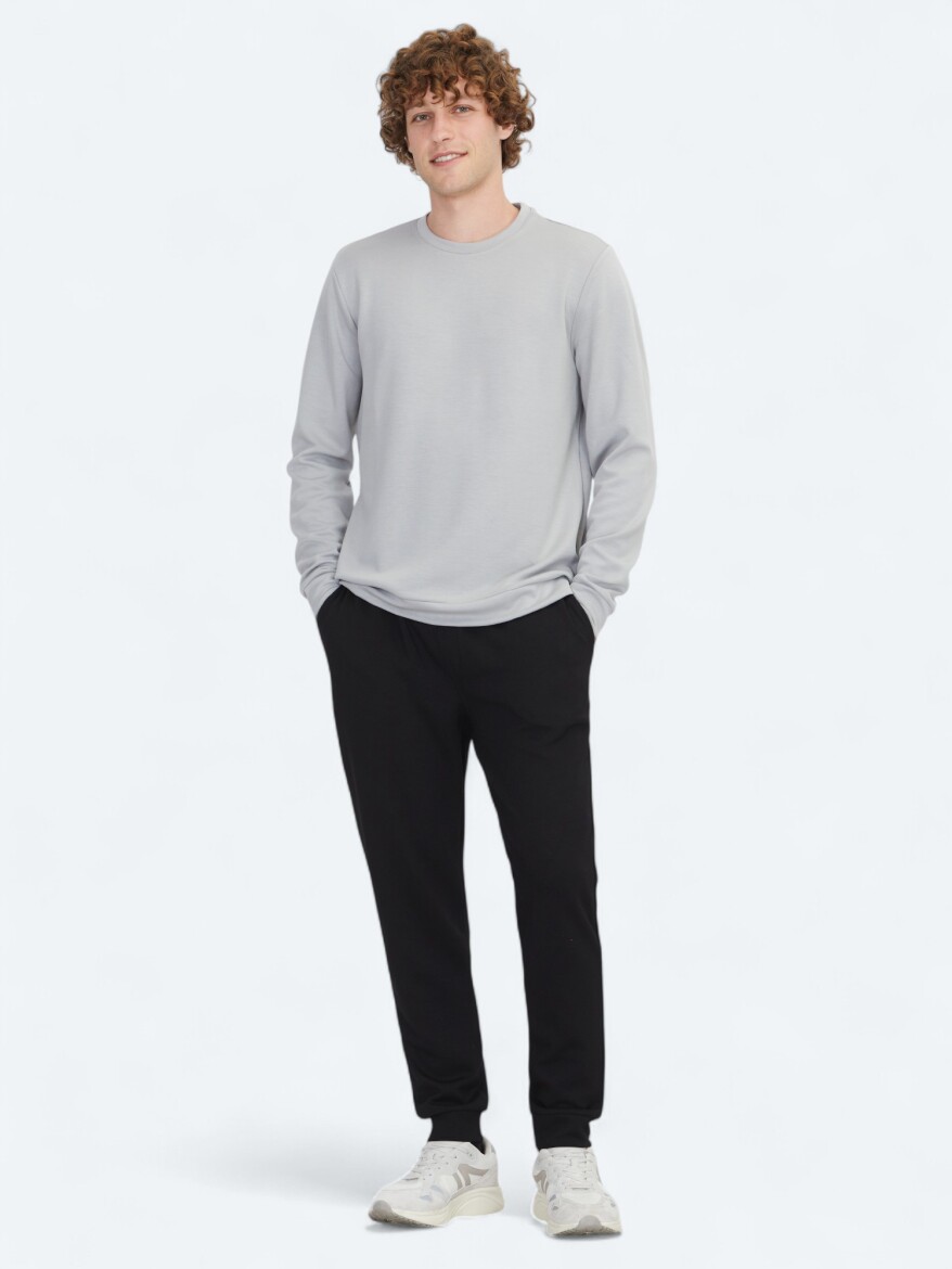 Grey Plain Sweatshirt 