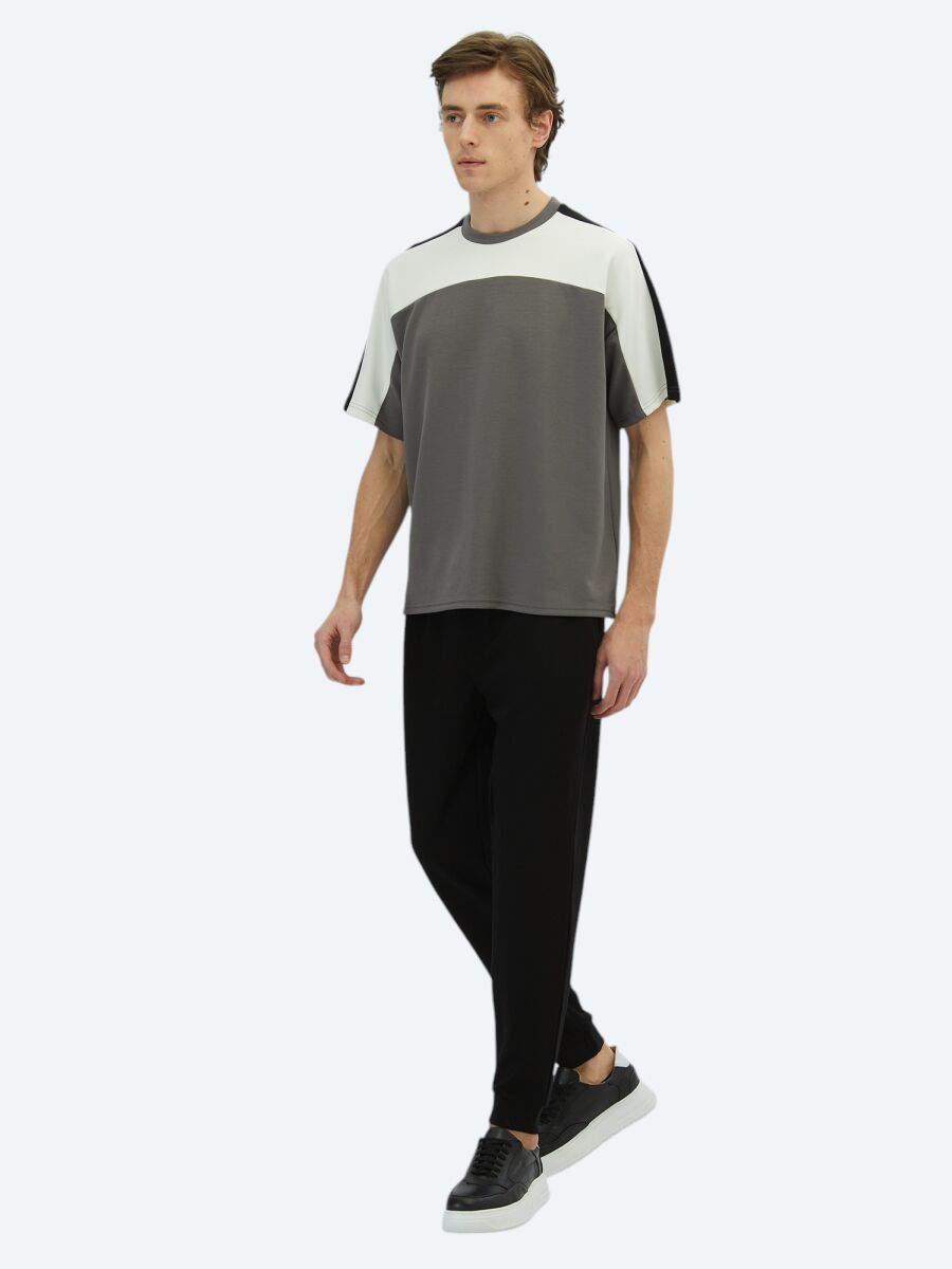 Hard Coal Plain Crew Neck T-Shirt - 2