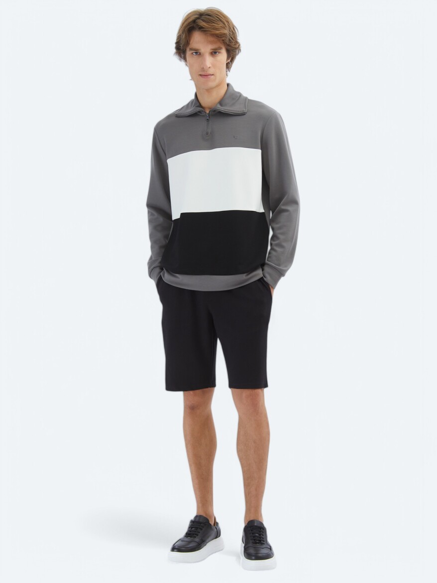 Hard Coal Turtleneck Sweatshirt - KİP