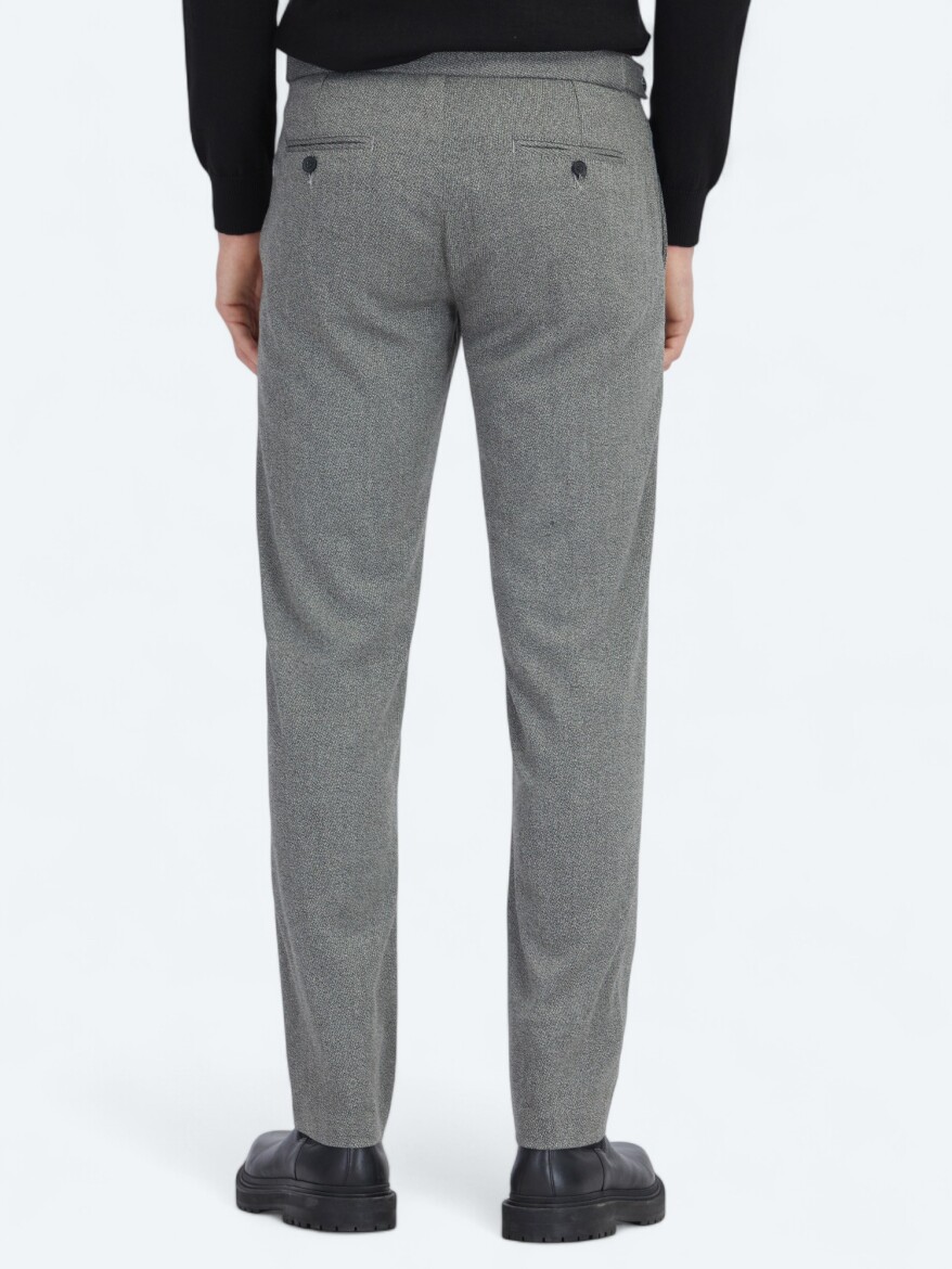 Hard Coal Weaving Regular Fit Casual Trousers - 5