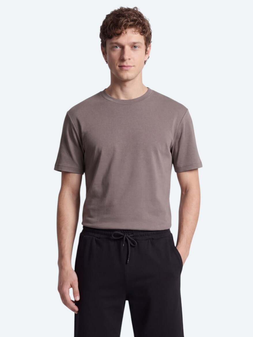 Hazelnut Plain T-Shirt - 1