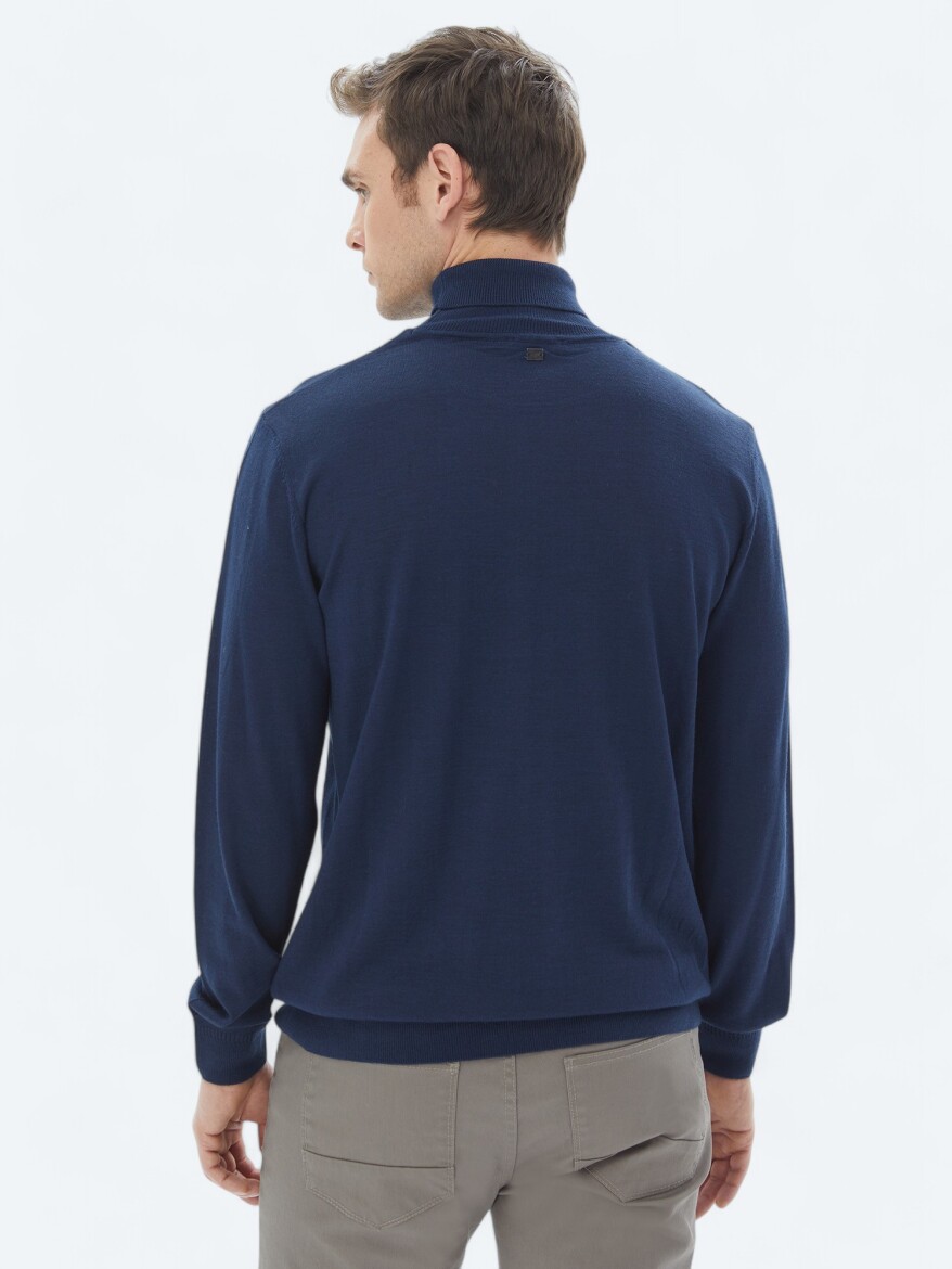 Indigo Knitwear Sweatshirt - 7