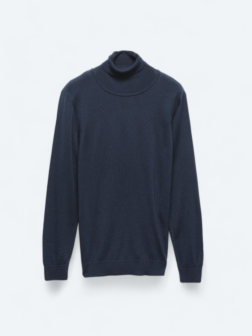Indigo Knitwear Sweatshirt - 8