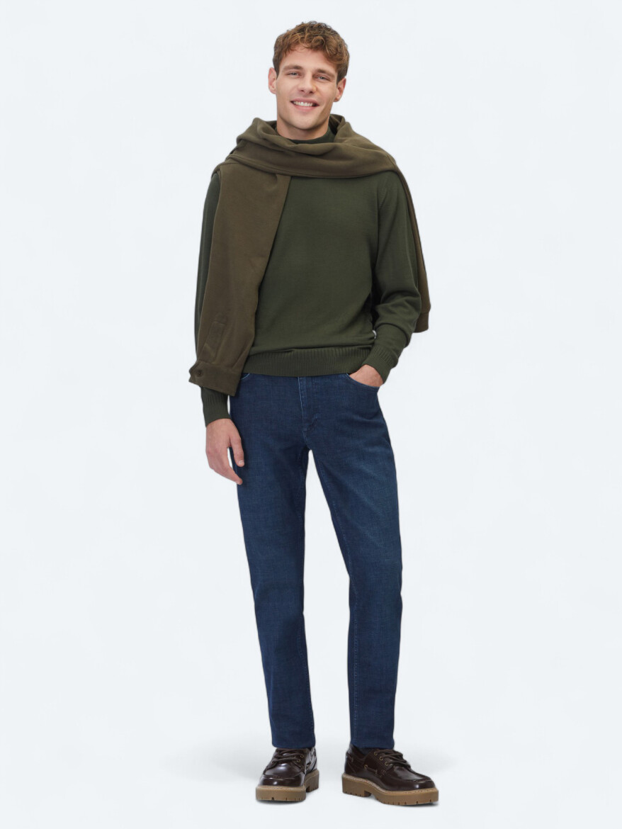 Khaki Knitwear Sweatshirt - KİP