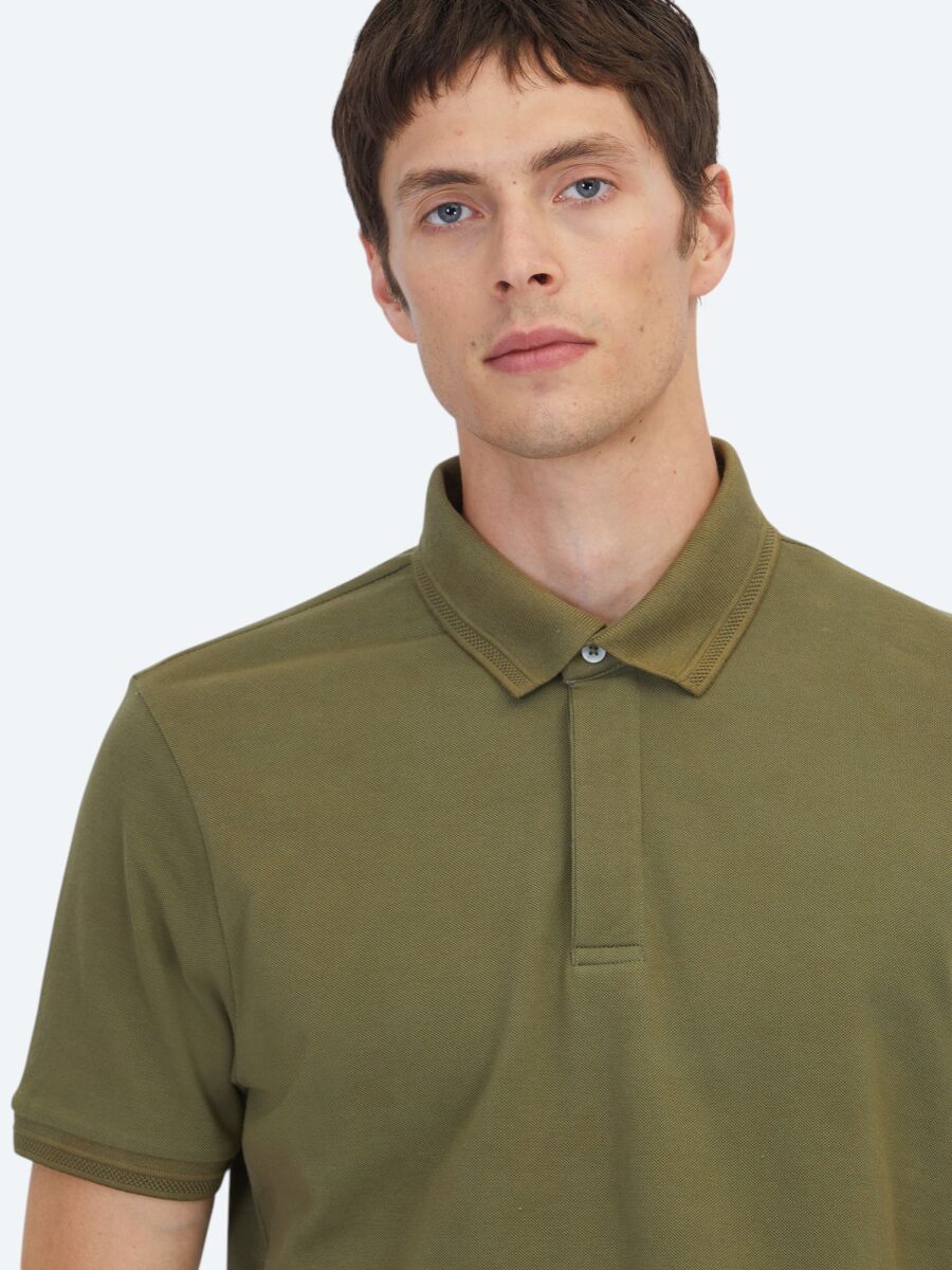 Khaki Plain 100% Cotton T-Shirt - 3