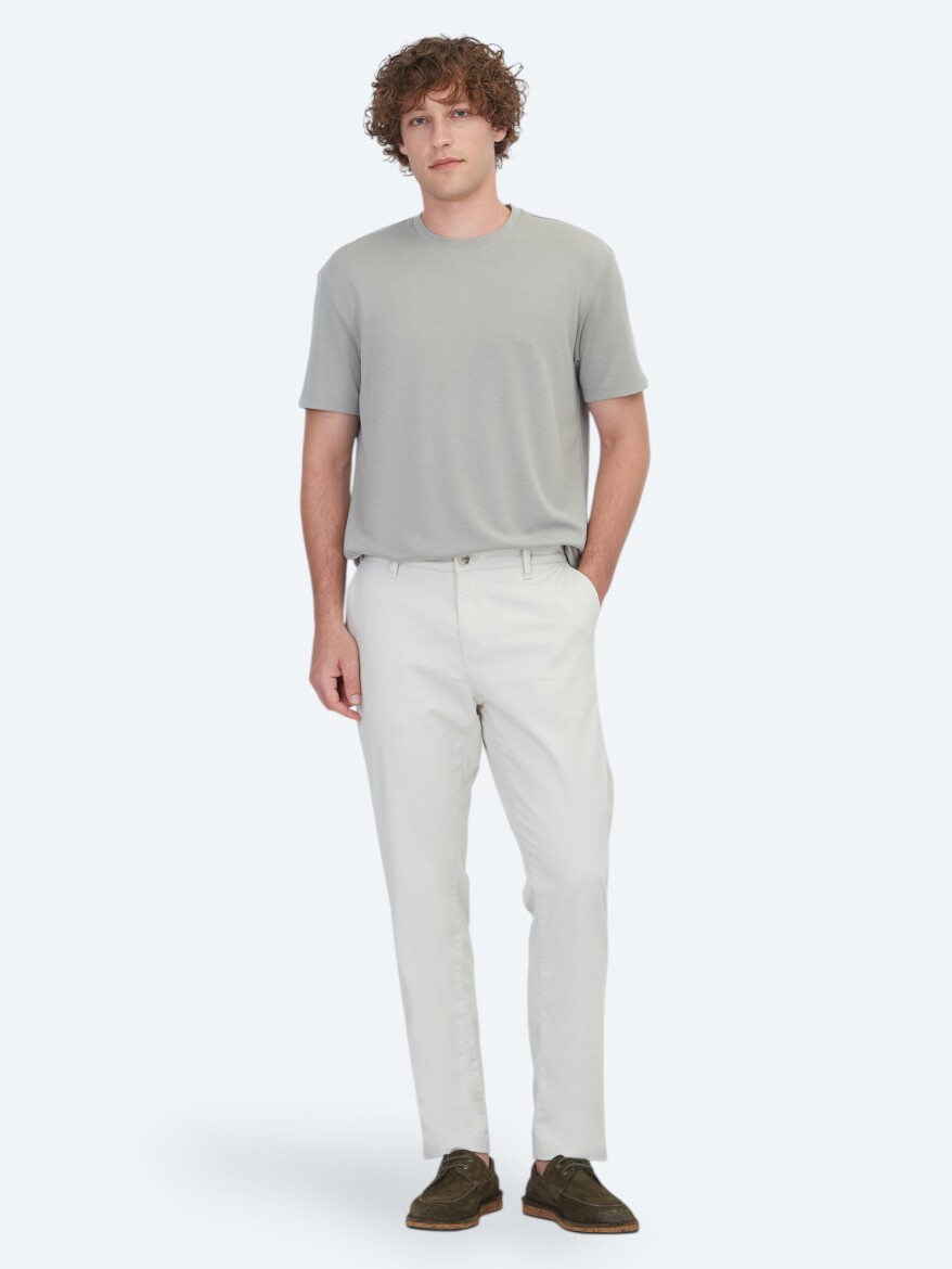 Khaki Plain T-Shirt 