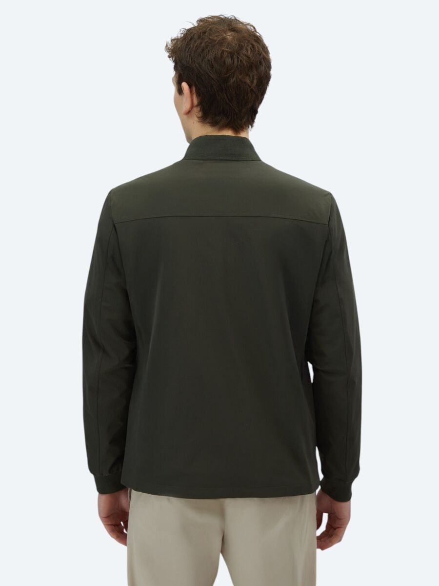 Khaki Regular Fit Lightweight Jacket - 8