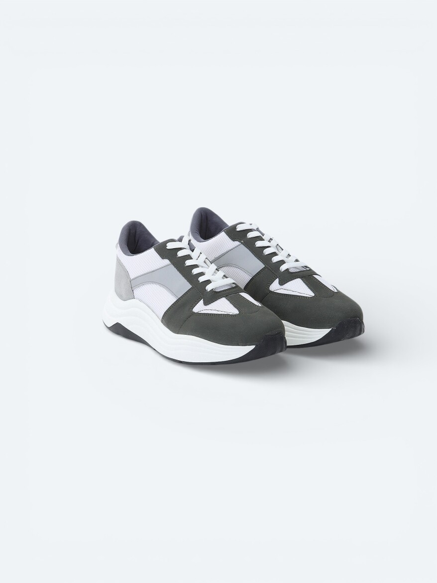 Khaki Suede Sneaker - 2