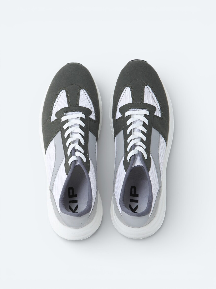 Khaki Suede Sneaker - 5