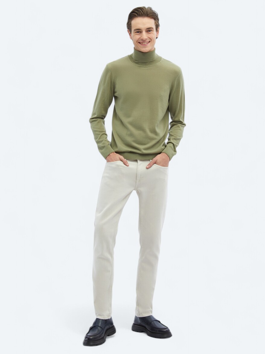 Light Green Knitwear Sweatshirt 