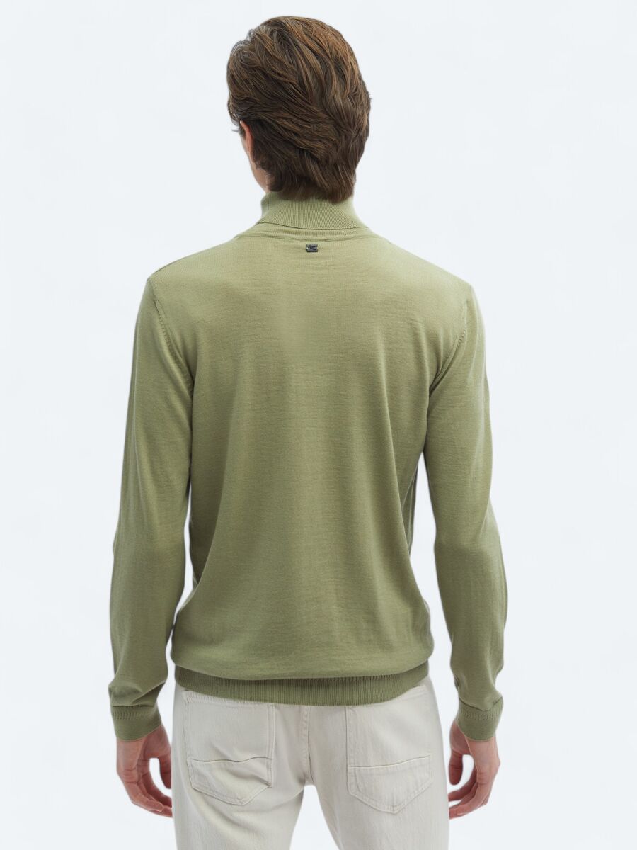 Light Green Knitwear Sweatshirt - 6