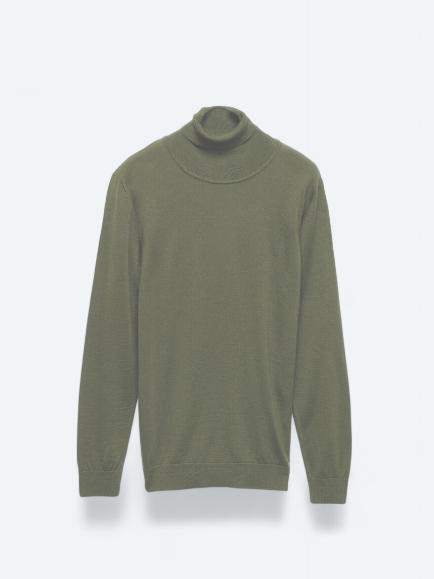 Light Green Knitwear Sweatshirt - 7