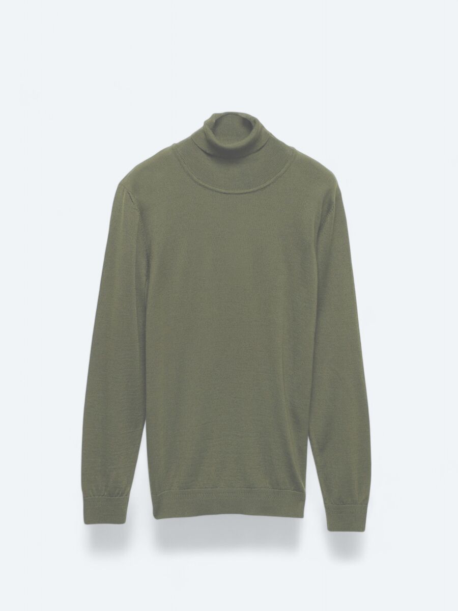 Light Green Knitwear Sweatshirt - 7