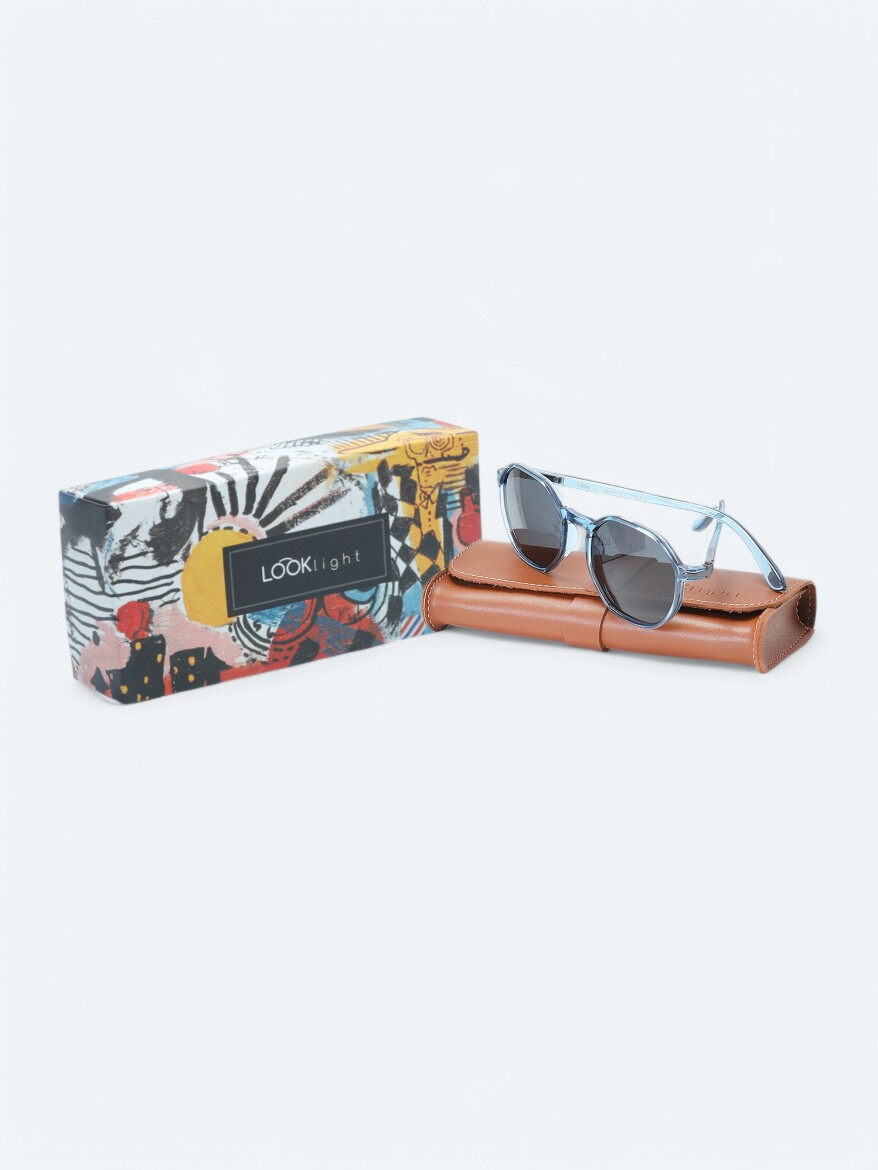 LOOKLight Blue Glasses - 4