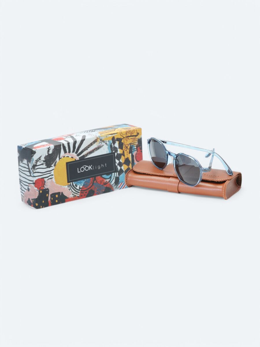 LOOKLight Blue Glasses - 4
