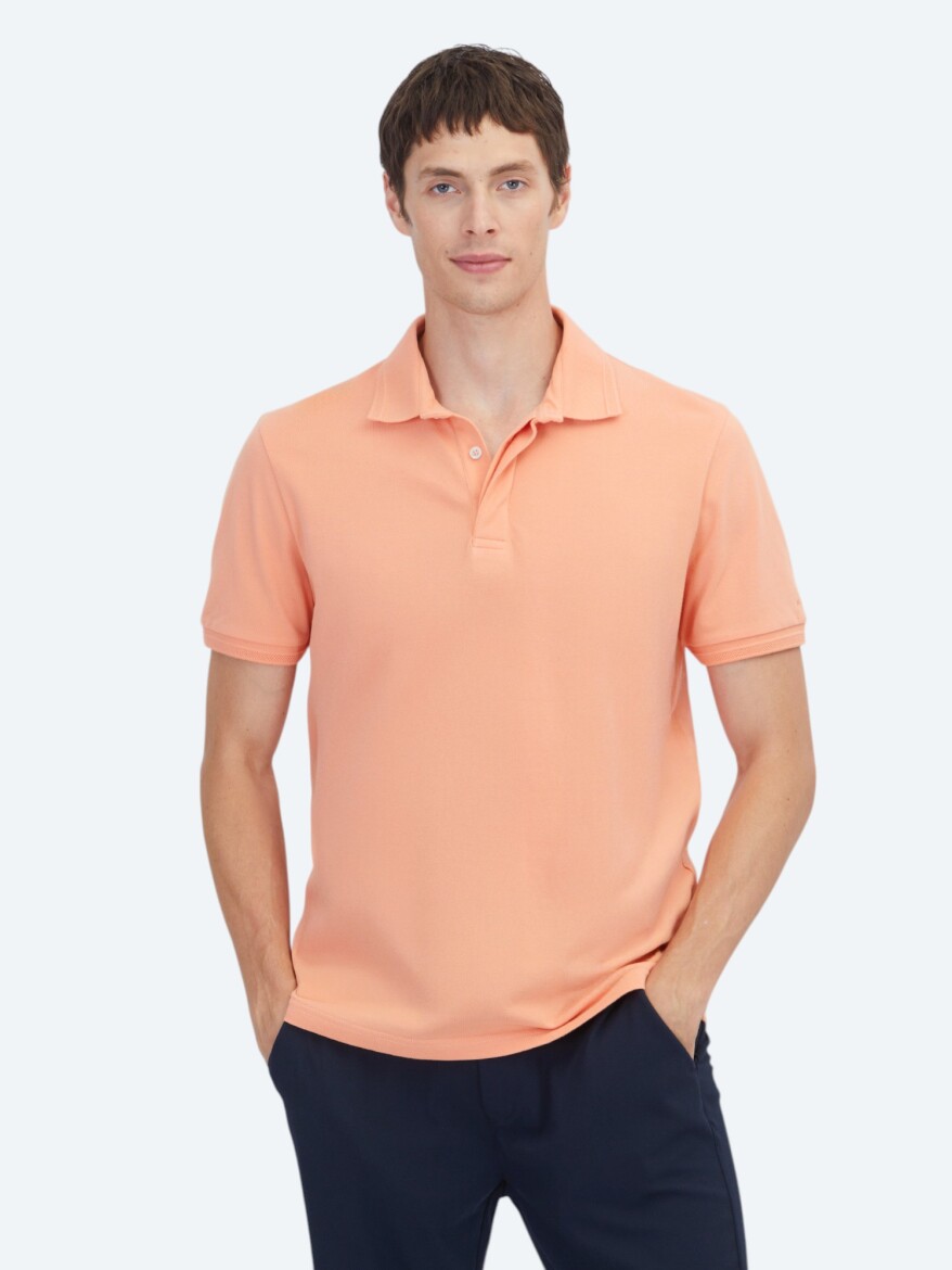 Mango Plain 100% Cotton T-Shirt - 1