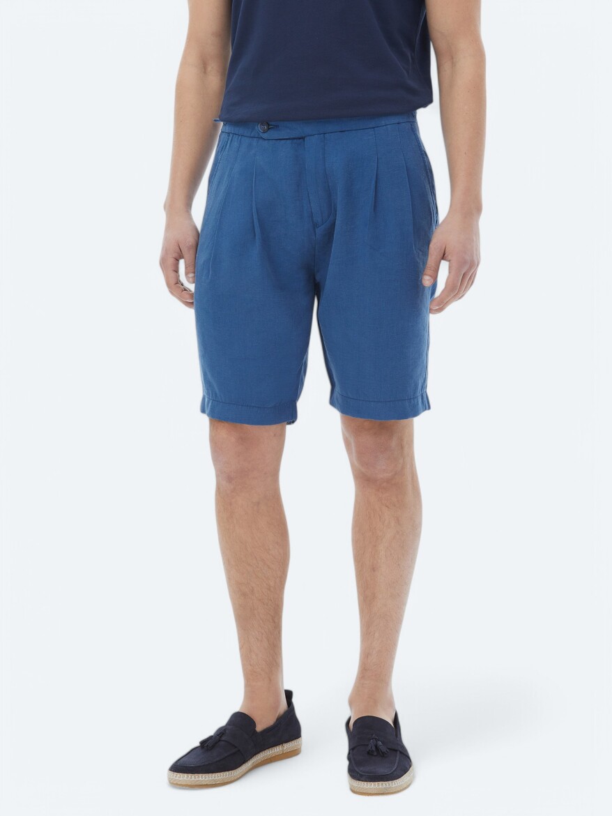 Mavi Dokuma Carrot Fit Casual Bermuda - 2