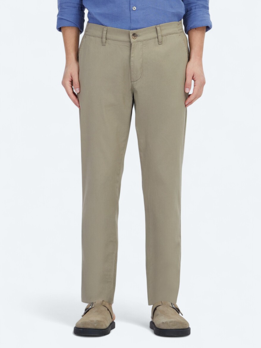 Mink Weaving Jogging Fit Casual Cotton Blended Trousers - KİP